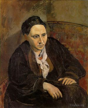 Contemporary Artwork by Pablo Picasso - Portrait of Gertrude Stein 1906
