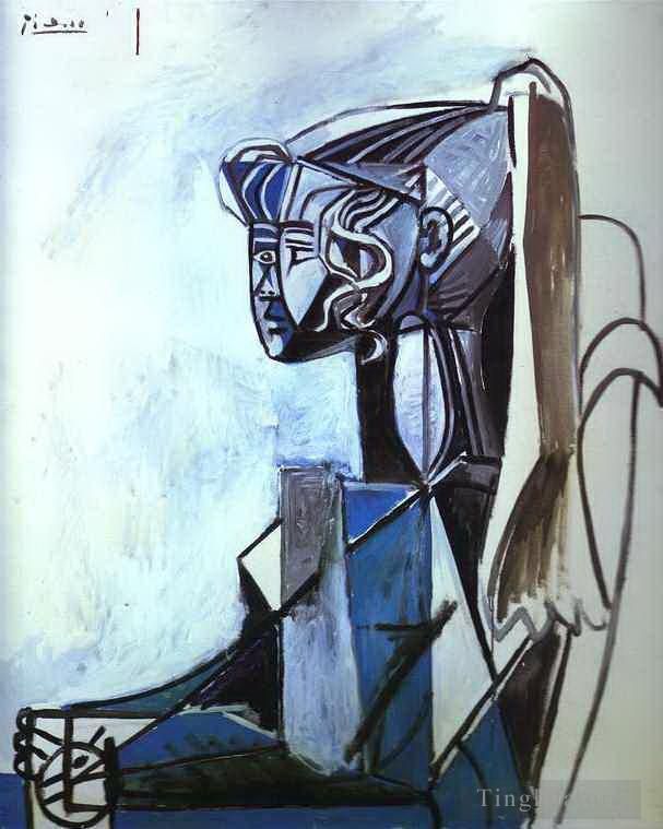 Pablo Picasso's Contemporary Oil Painting - Portrait of Sylvette 1954
