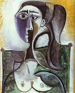Contemporary Artwork by Pablo Picasso - Portrait of a Sitting Woman 1960