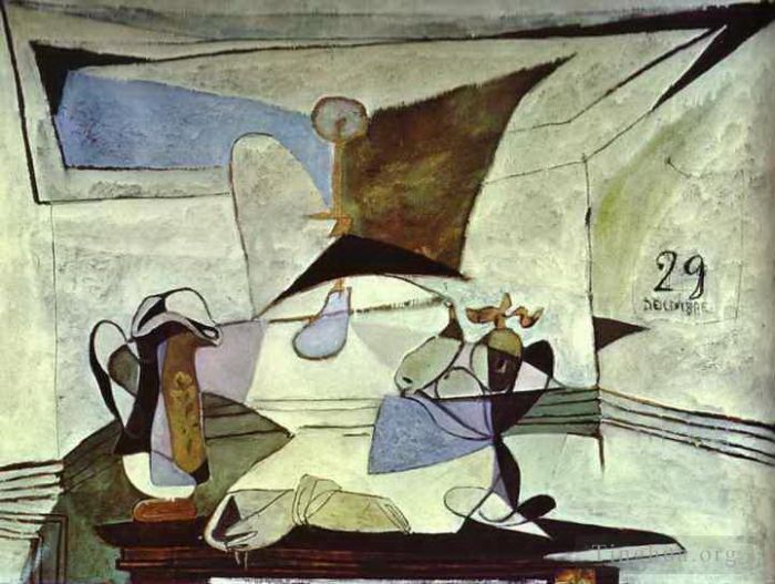 Pablo Picasso's Contemporary Oil Painting - Still Life 1936