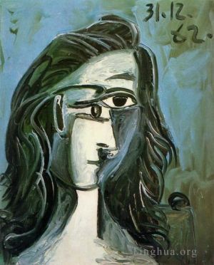 Contemporary Artwork by Pablo Picasso - Tete de femme 1962