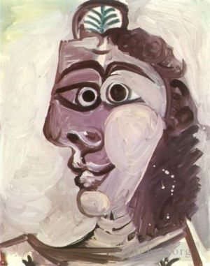 Contemporary Artwork by Pablo Picasso - Tete de femme 1971