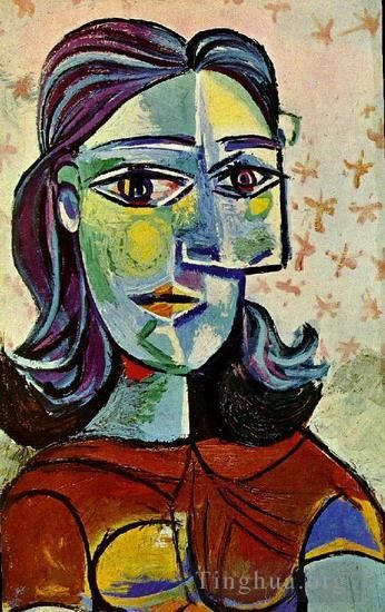 Pablo Picasso's Contemporary Oil Painting - Tete de femme 3 1939