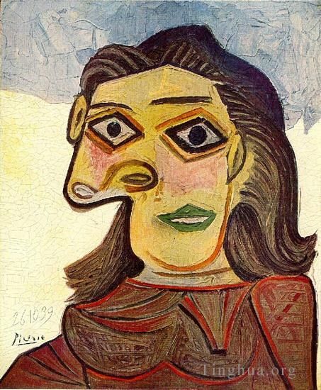 Pablo Picasso's Contemporary Oil Painting - Tete de femme 4 1939