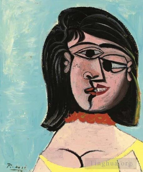 Pablo Picasso's Contemporary Oil Painting - Tete de femme Dora Maar 1937