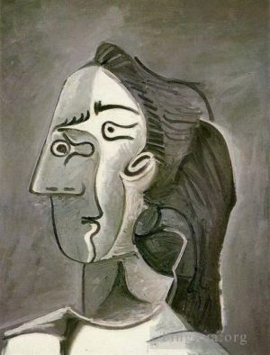 Contemporary Artwork by Pablo Picasso - Tete de femme Jacqueline 1962