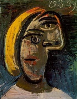 Contemporary Artwork by Pablo Picasso - Tete de femme aux cheveux blonds Marie Therese Walter 1939