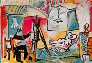 Contemporary Artwork by Pablo Picasso - The Artist and His Model L artiste et son modele V 1963