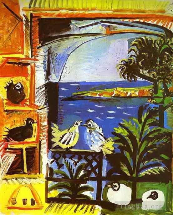 Pablo Picasso's Contemporary Oil Painting - The Doves 1957