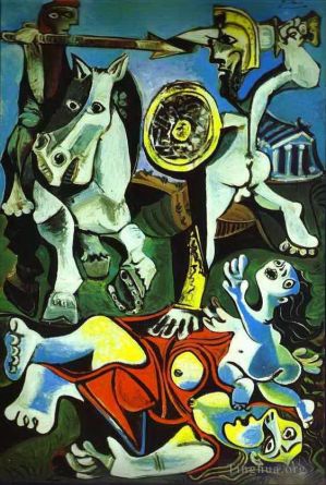 Contemporary Artwork by Pablo Picasso - The Rape of the Sabine Women 1962