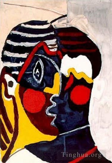 Pablo Picasso's Contemporary Oil Painting - Visage Tete 1929