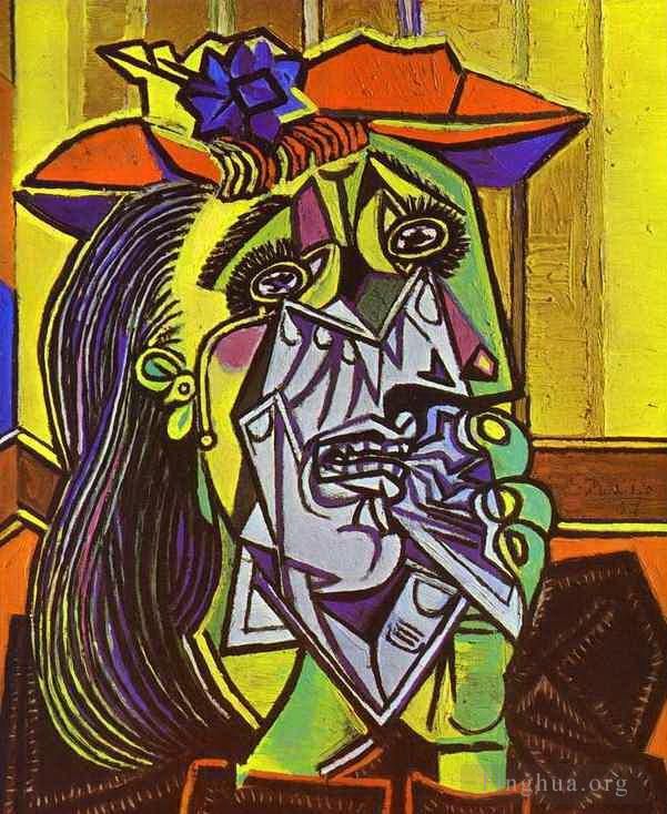 Pablo Picasso's Contemporary Oil Painting - Weeping Woman 1937