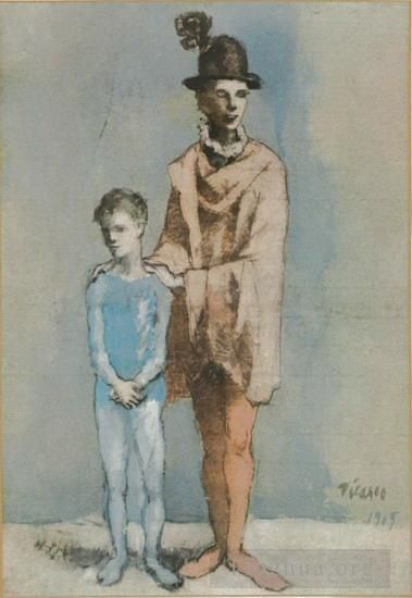 Pablo Picasso's Contemporary Various Paintings - Acrobate et jeune arlequin 1905