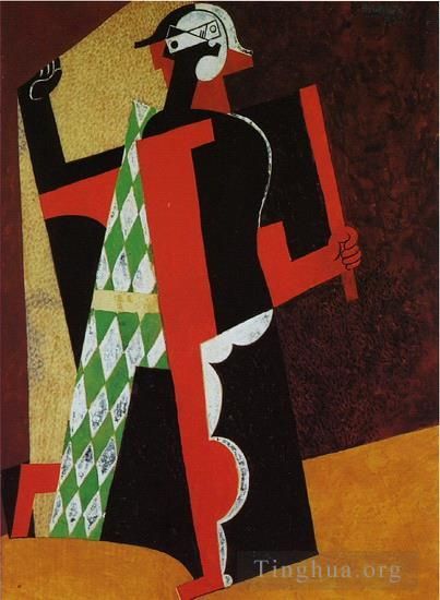 Pablo Picasso's Contemporary Various Paintings - Arlequin 1916