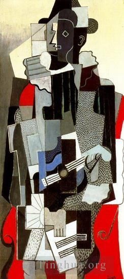 Pablo Picasso's Contemporary Various Paintings - Arlequin 1917