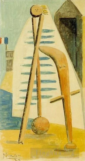 Pablo Picasso's Contemporary Various Paintings - Baigneuse La plage de Dinard 1928