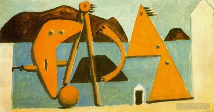 Pablo Picasso's Contemporary Various Paintings - Baigneuses sur la plage 1928