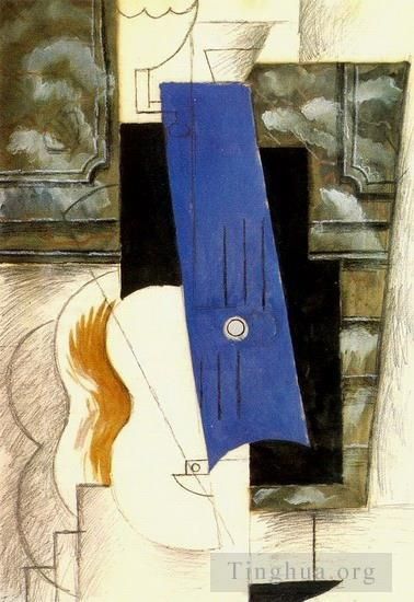 Pablo Picasso's Contemporary Various Paintings - Bec a gaz et guitare 1912