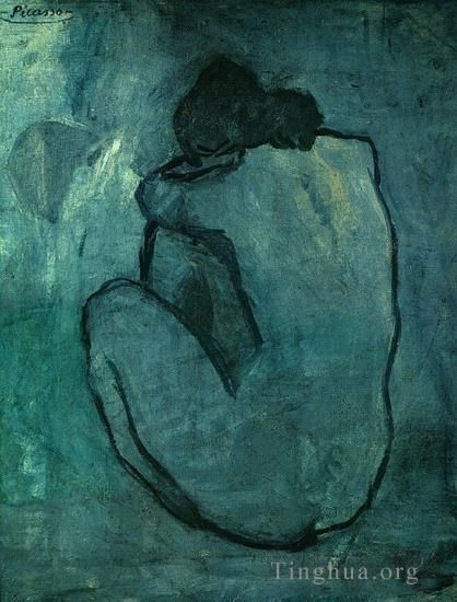 Pablo Picasso's Contemporary Various Paintings - Blue Nude 1902