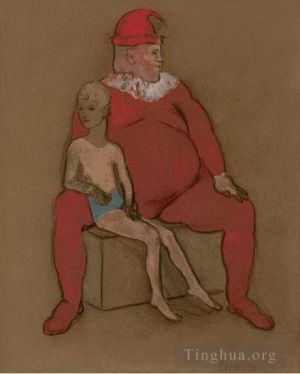 Bouffon et jeune acrobate 1905 - Contemporary Various Paintings Art