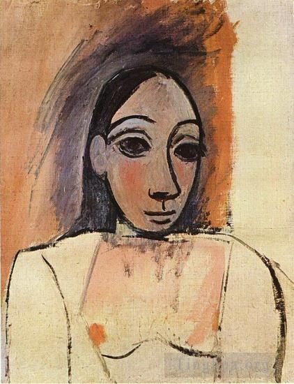 Pablo Picasso's Contemporary Various Paintings - Buste de femme 1906