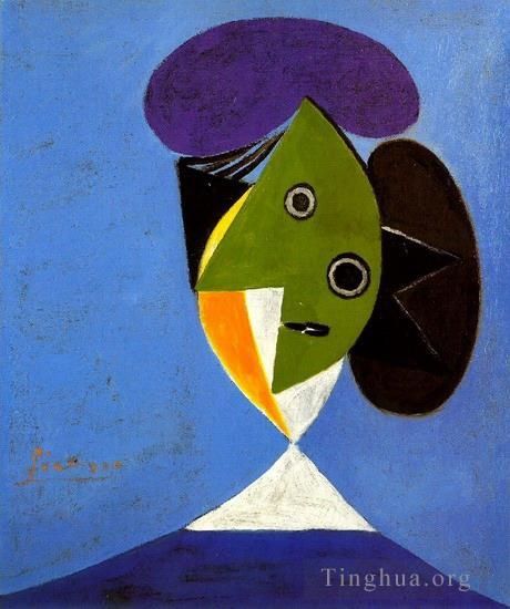 Pablo Picasso's Contemporary Various Paintings - Buste de femme 1935
