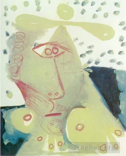 Pablo Picasso's Contemporary Various Paintings - Buste de femme 3 1971