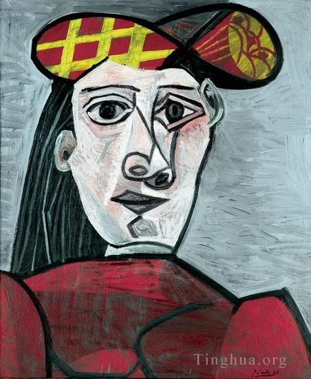 Pablo Picasso's Contemporary Various Paintings - Buste de femme au chapeau 1941