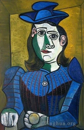 Pablo Picasso's Contemporary Various Paintings - Buste de femme au chapeau 2 1962