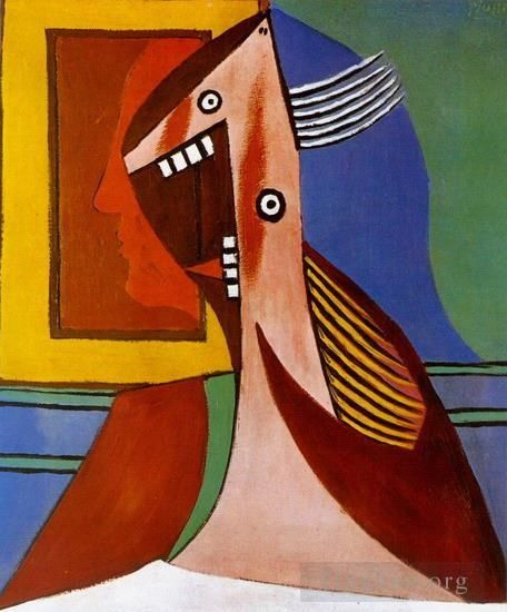 Pablo Picasso's Contemporary Various Paintings - Buste de femme et autoportrait 1929