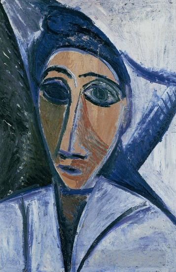 Pablo Picasso's Contemporary Various Paintings - Buste de femme ou de marin 1907