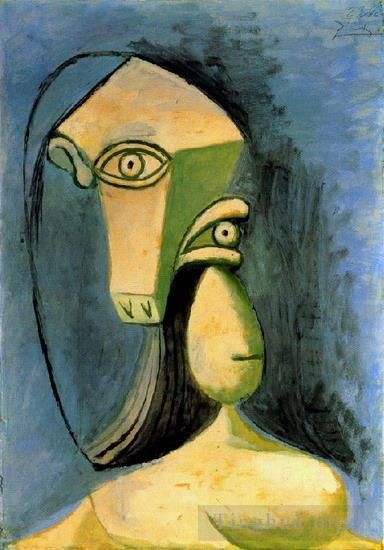 Pablo Picasso's Contemporary Various Paintings - Buste de figure feminine 1940 2
