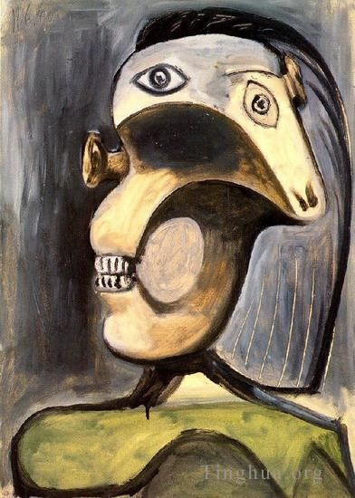 Pablo Picasso's Contemporary Various Paintings - Buste de figure feminine 1940