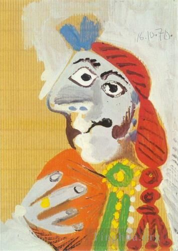 Pablo Picasso's Contemporary Various Paintings - Buste de matador 3 1970