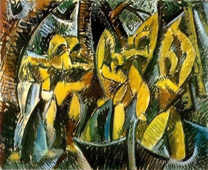 Pablo Picasso's Contemporary Various Paintings - Cinq femmes 1907