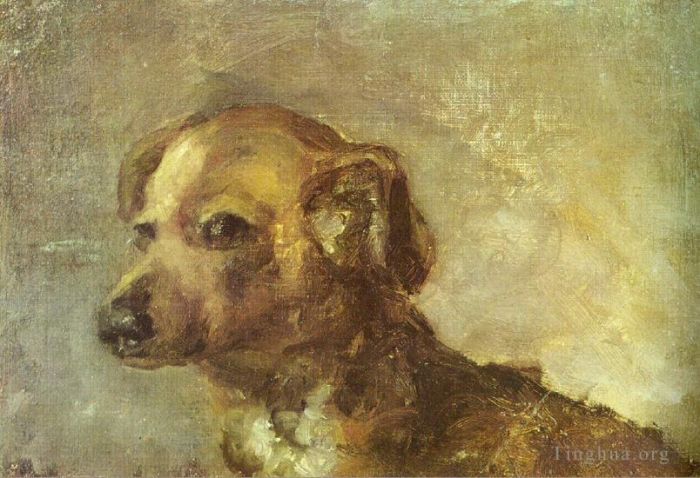 Pablo Picasso's Contemporary Various Paintings - Clipper le chien de Picasso 1895