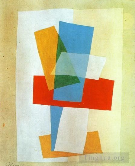 Pablo Picasso's Contemporary Various Paintings - Composition I 1920