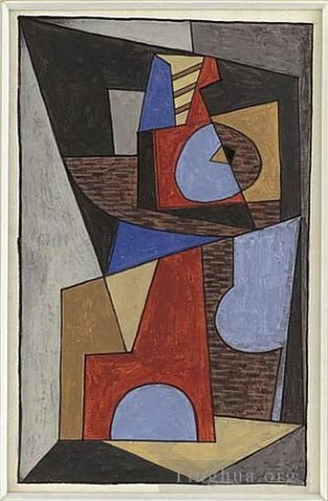 Pablo Picasso's Contemporary Various Paintings - Composition cubiste 1910