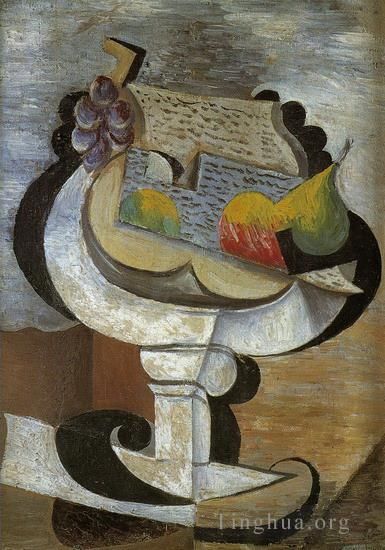 Pablo Picasso's Contemporary Various Paintings - Compotier 1907