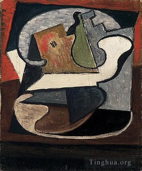 Pablo Picasso's Contemporary Various Paintings - Compotier avec poire et pomme 1918