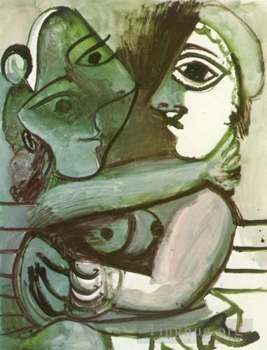 Pablo Picasso's Contemporary Various Paintings - Couple assis 1971 2