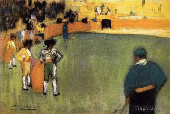 Pablo Picasso's Contemporary Various Paintings - Courses de taureaux Corrida 4 1900