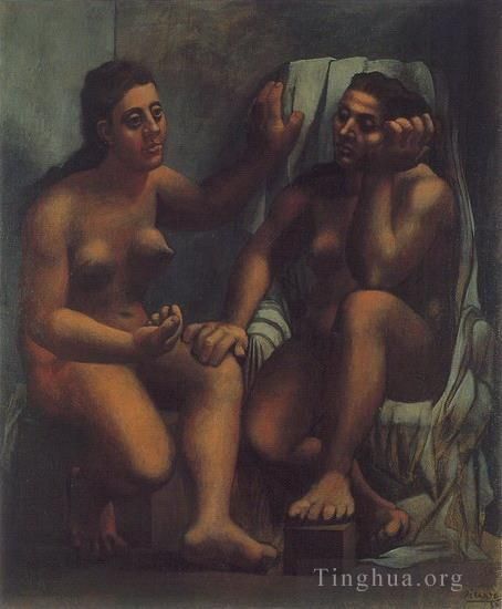 Pablo Picasso's Contemporary Various Paintings - Deux baigneuses assises 1920