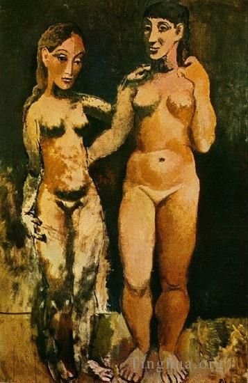 Pablo Picasso's Contemporary Various Paintings - Deux femmes nues 2 1906