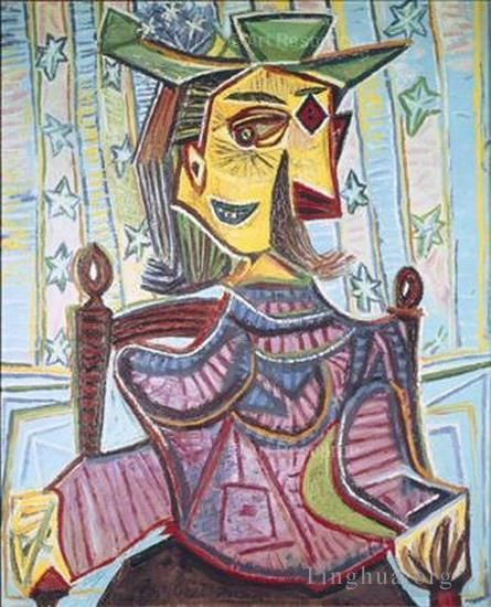 Pablo Picasso's Contemporary Various Paintings - Dora Maar assise 1939