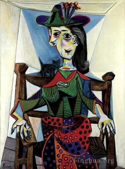Pablo Picasso's Contemporary Various Paintings - Dora Maar au chat 1941