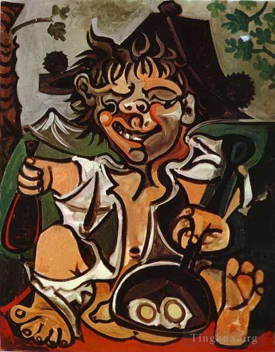 Pablo Picasso's Contemporary Various Paintings - El Bobo 1959