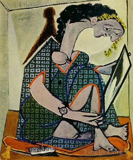 Pablo Picasso's Contemporary Various Paintings - Femme a la montre 1936