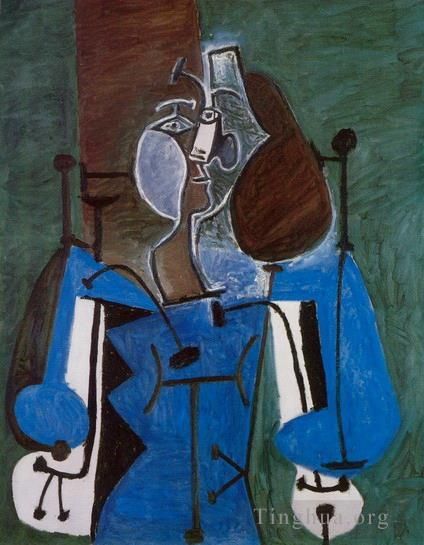 Pablo Picasso's Contemporary Various Paintings - Femme assise 2 1939