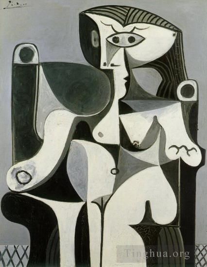 Pablo Picasso's Contemporary Various Paintings - Femme assise Jacqueline 1962